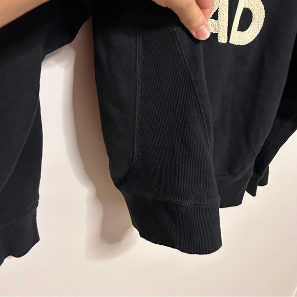 Country Road Sweatshirt Women’s Size Small Black Cream Australia Cotton school - Picture 3 of 9